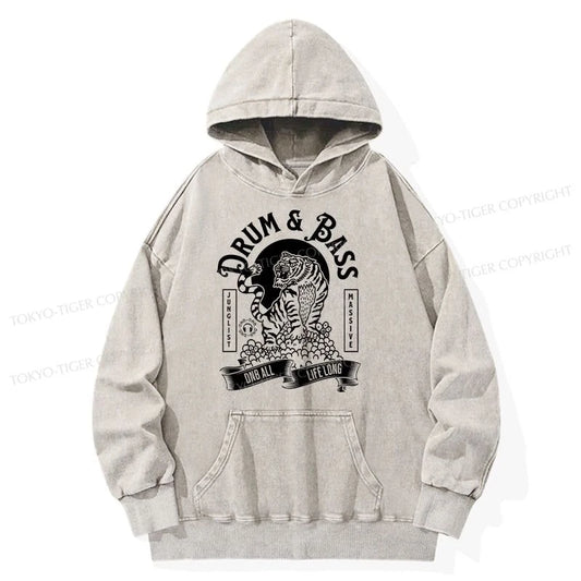 Tokyo-Tiger Drum & Bass Tiger Washed Hoodie