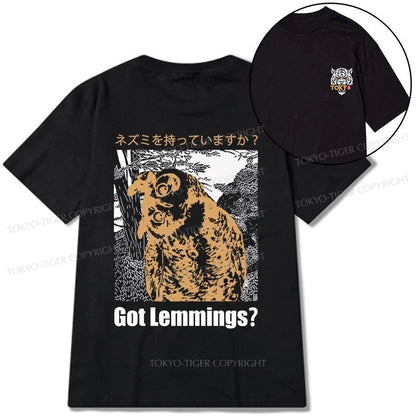 Tokyo-Tiger Do You Have Lemmings Japanese Front Back Classic T-Shirt