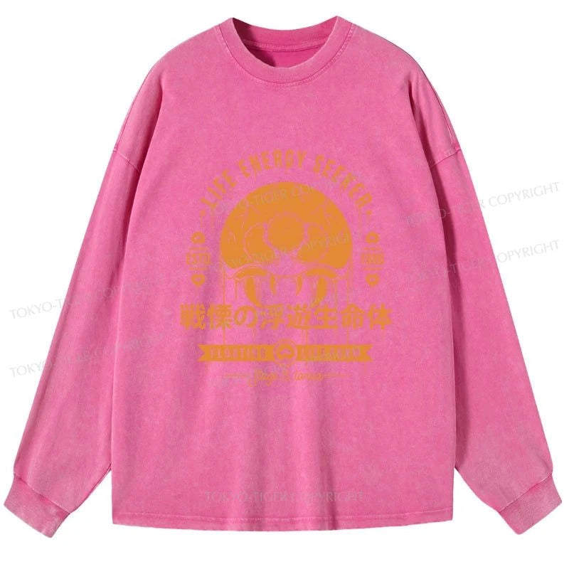 Tokyo-Tiger The Dangerous Larva Washed Long Sleeve T-Shirt