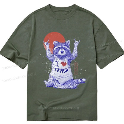 Tokyo-Tiger I love Trash Classic T-Shirt