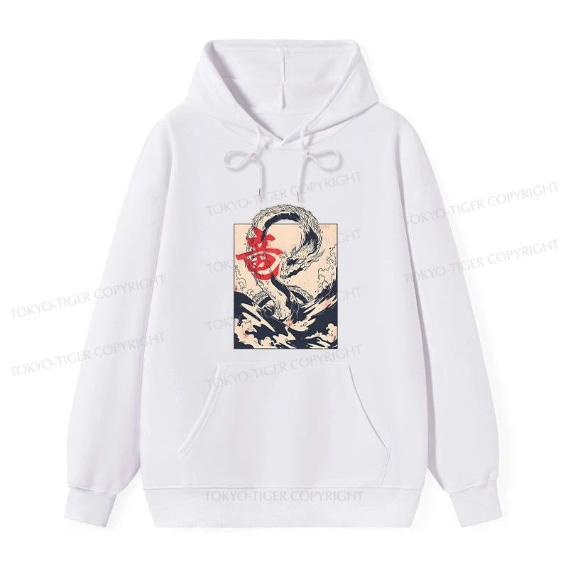 Tokyo-Tiger Sea Dragon Japanese Classic Hoodie