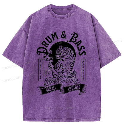 Tokyo-Tiger Drum & Bass Tiger Washed T-Shirt