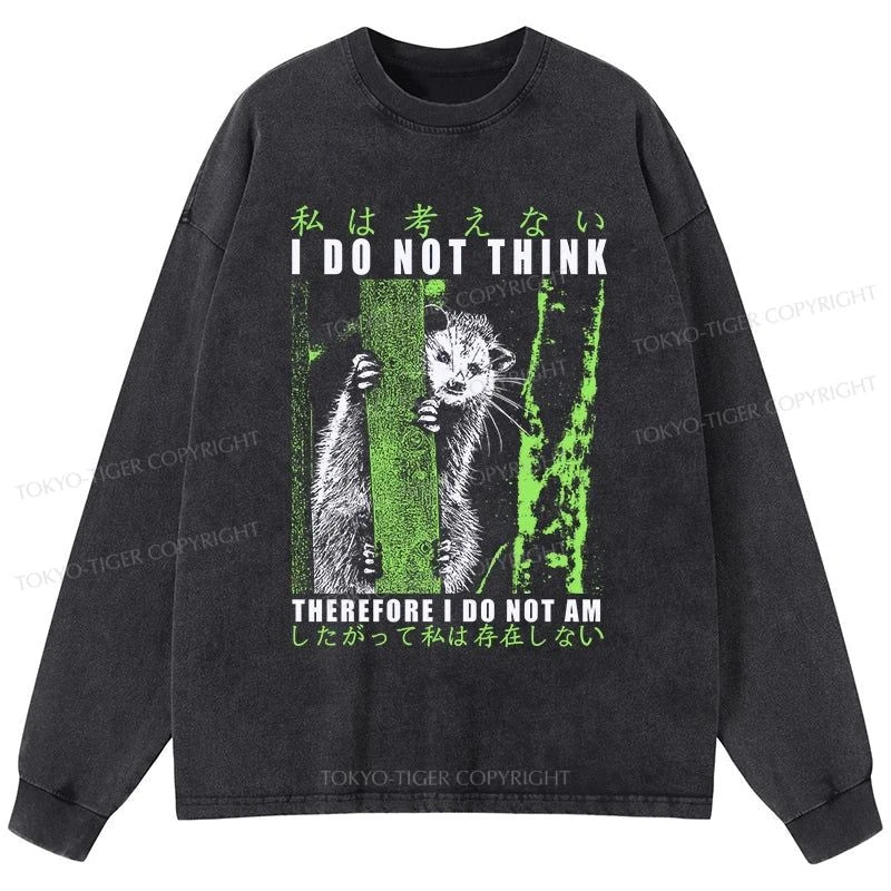 Tokyo-Tiger Stupid Possum Japan Washed Long Sleeve T-Shirt