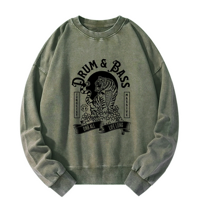 Tokyo-Tiger Drum & Bass Tiger Washed Sweatshirt