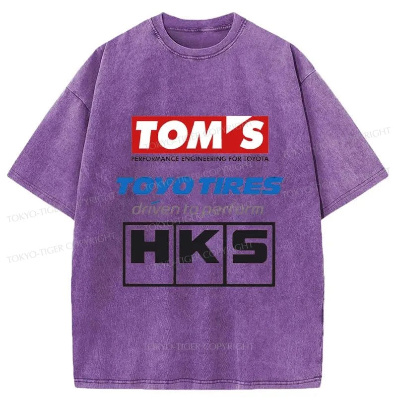 Tokyo-Tiger Toyo Tires Japan Washed T-Shirt