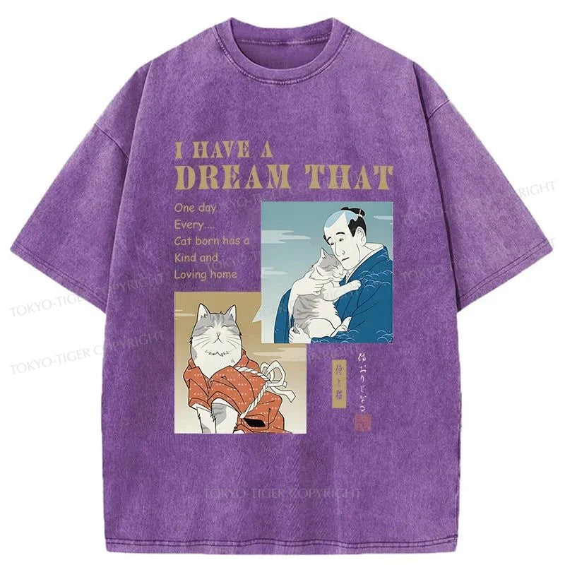 Tokyo-Tiger I Have A Dream Japanese Washed T-Shirt