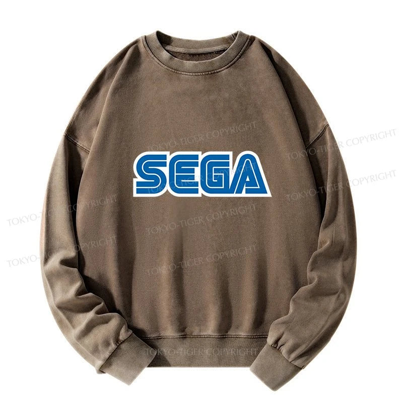 Tokyo-Tiger Sega Logo Washed Sweatshirt