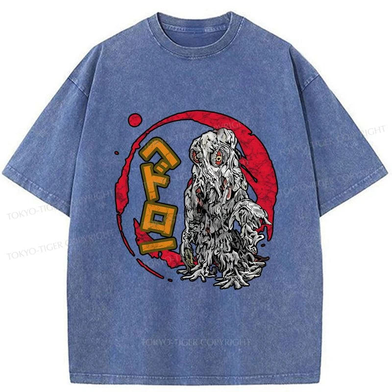 Tokyo-Tiger Smog Monster Japanese Washed T-Shirt