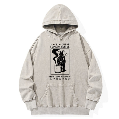 Tokyo-Tiger I Like My Coffee Washed Hoodie