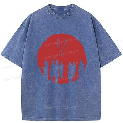 Tokyo-Tiger Seven Samurai Japanese Washed T-Shirt