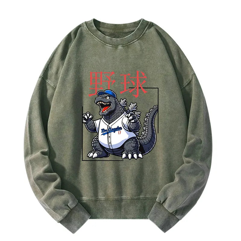 Tokyo-Tiger Baseball is my Favorite Sport Washed Sweatshirt