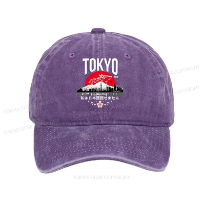 Tokyo-Tiger I don’t speak Japanese Washed Cap