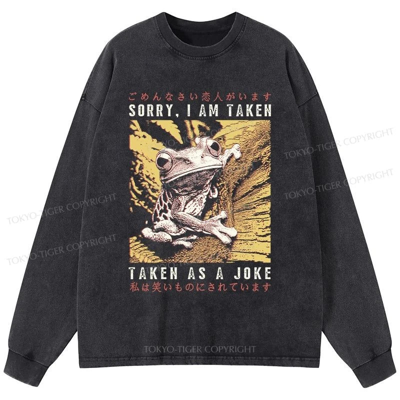 Tokyo-Tiger The Tragic Frog Japanese Washed Long Sleeve T-Shirt