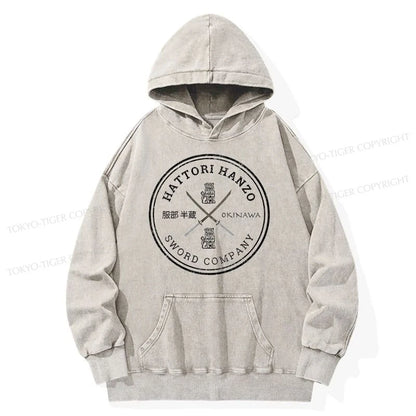 Tokyo-Tiger Hattori Hanzo Sword Company Washed Hoodie