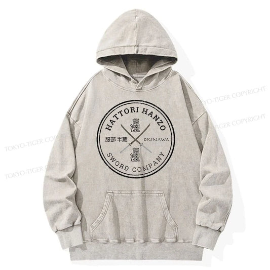 Tokyo-Tiger Hattori Hanzo Sword Company Washed Hoodie