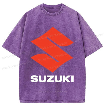 Tokyo-Tiger SUZUKI Logo Washed T-Shirt