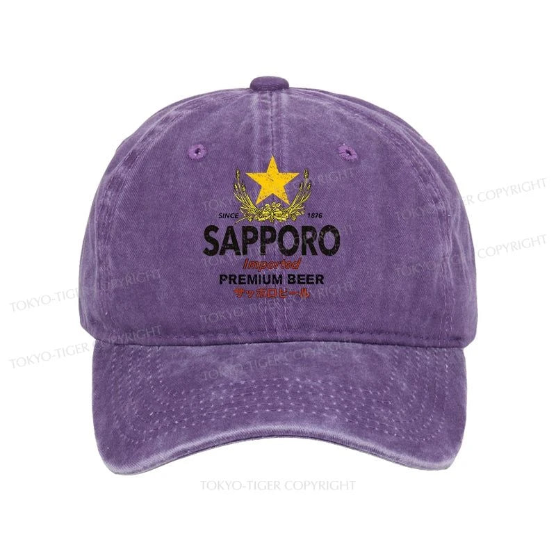 Tokyo-Tiger Sapporo Beer Star Japanese Washed Cap