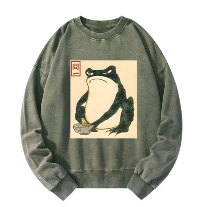 Tokyo-Tiger Matsumoto Hoji Japanese Frog Washed Sweatshirt