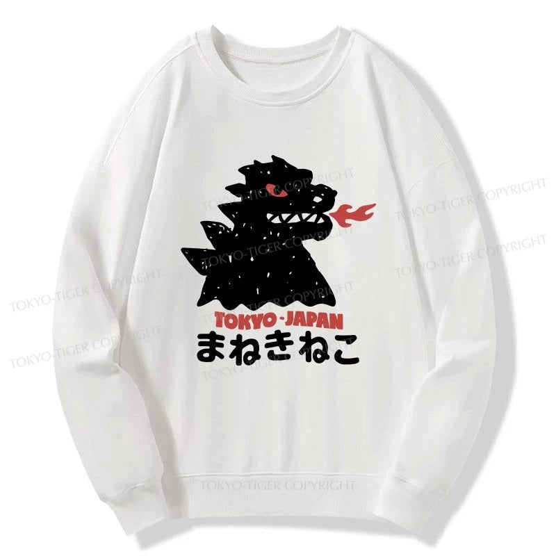 Tokyo-Tiger Japanese Fortune Cat Sweatshirt