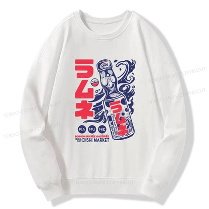 Tokyo-Tiger Ramune Print Japanese Sweatshirt