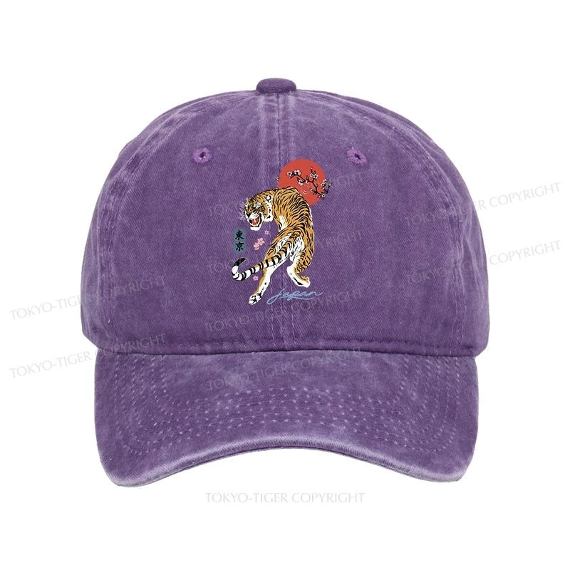 Tokyo-Tiger Tiger Blossom Japanese Sakura Washed Cap