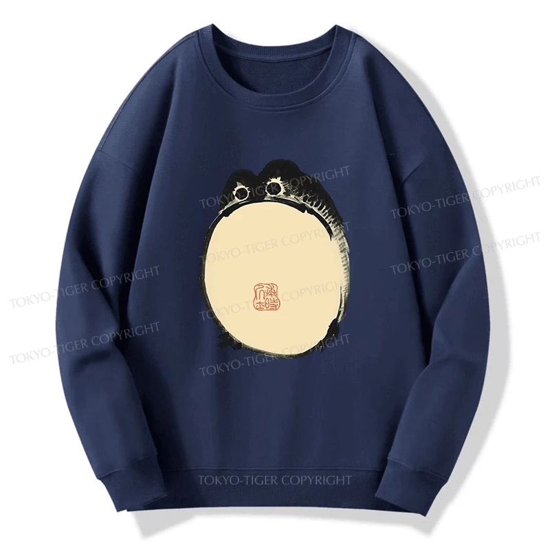 Tokyo-Tiger Grumpy Frog Japanese Sweatshirt