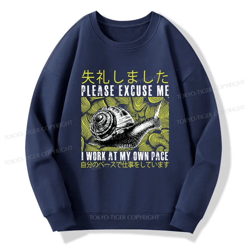 Tokyo-Tiger Snails That Work According To Their Own Rules Sweatshirt