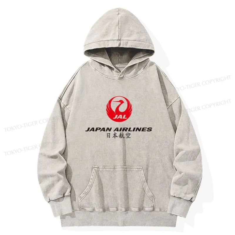 Tokyo-Tiger Japan Airlines Washed Hoodie