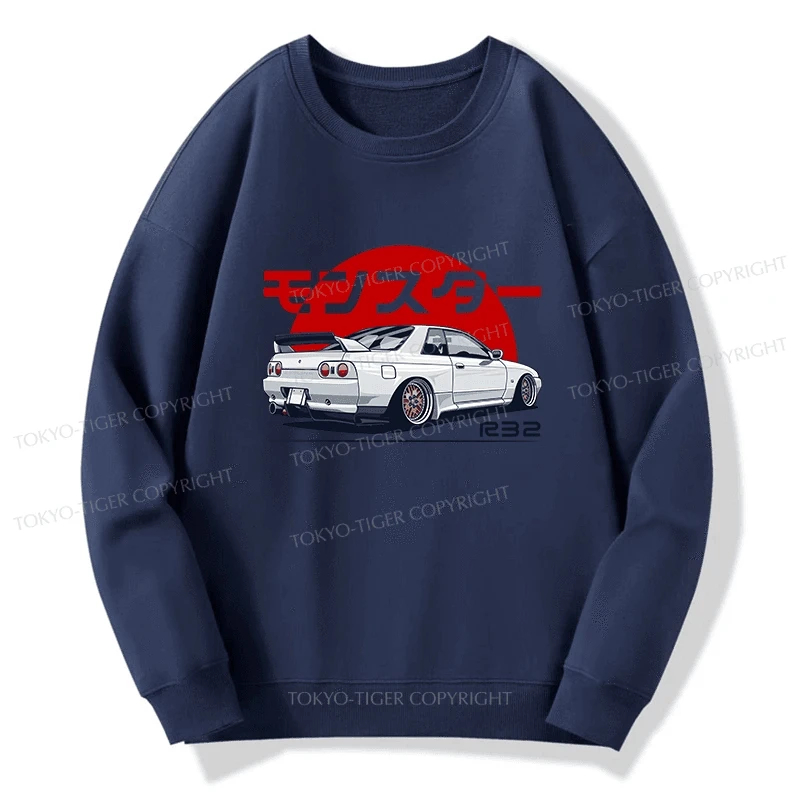 Tokyo-Tiger Monster. Skyline R32 GTR Sweatshirt