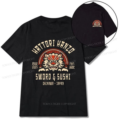 Tokyo-Tiger Hattori Hanzo Sword Front Back Classic T-Shirt