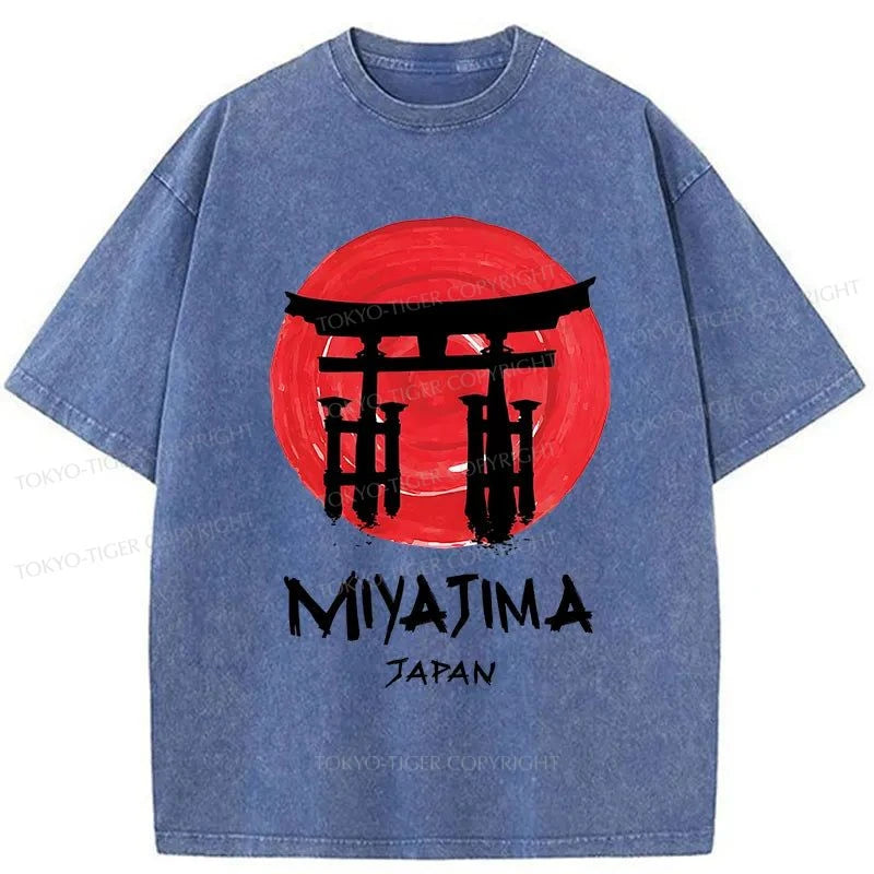 Tokyo-Tiger Miyajima Island Washed T-Shirt