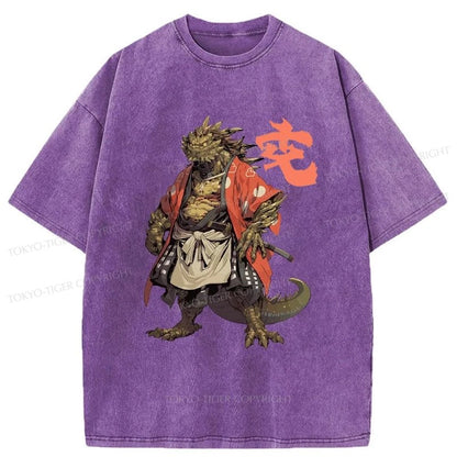 Tokyo-Tiger Japanese Mythology Creature Washed T-Shirt