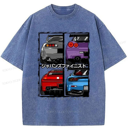 Tokyo-Tiger Japanese Car Washed T-Shirt