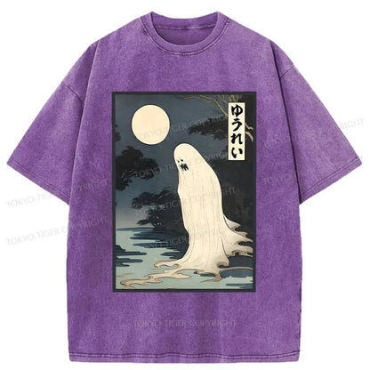 Tokyo-Tiger Creepy Japanese Ghost Washed T-Shirt