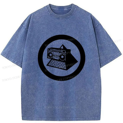 Tokyo-Tiger KLF Logo Vintage Washed T-Shirt