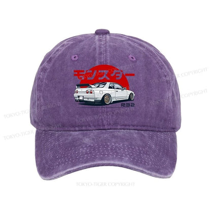 Tokyo-Tiger Monster. Skyline R32 GTR Washed Cap