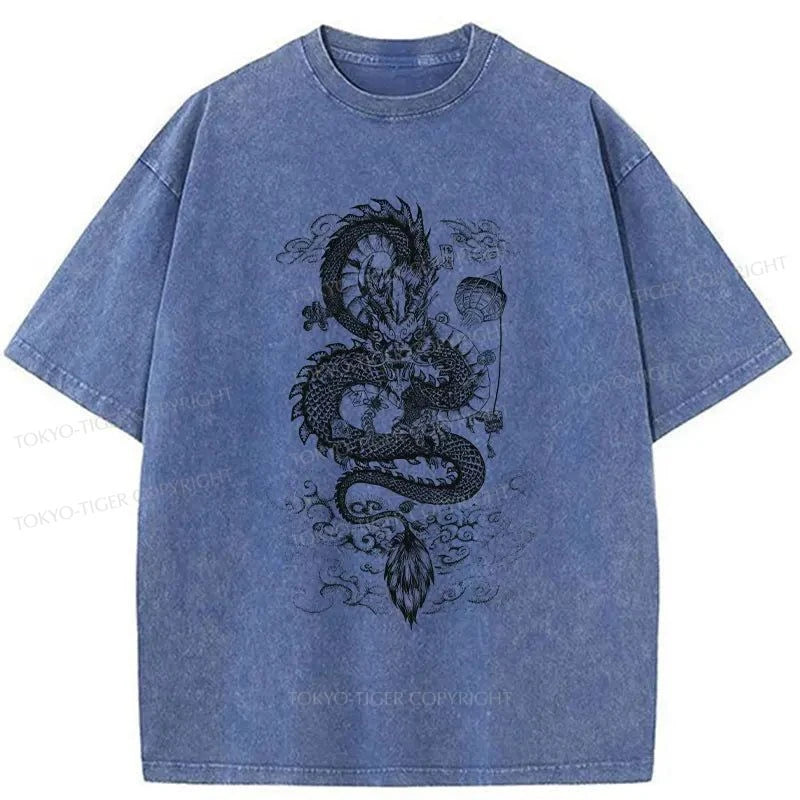 Tokyo-Tiger Terrible Dragon Japan Washed T-Shirt