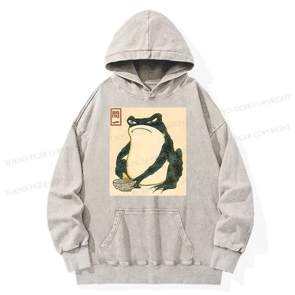 Tokyo-Tiger Matsumoto Hoji Japanese Frog Washed Hoodie