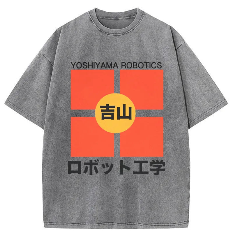 Tokyo-Tiger YOSHIYAMA Robotics Japanese Washed T-Shirt