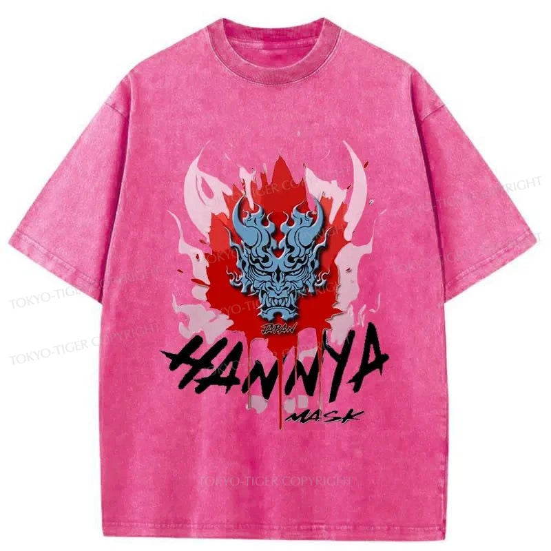 Tokyo-Tiger Hannya Mask Japan Washed T-Shirt