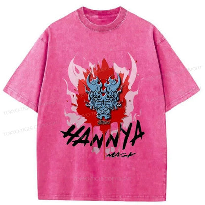 Tokyo-Tiger Hannya Mask Japan Washed T-Shirt