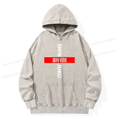 Tokyo-Tiger Shinjuku Prefecture Japan Washed Hoodie