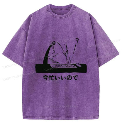 Tokyo-Tiger Busy Fish Japanese Washed T-Shirt