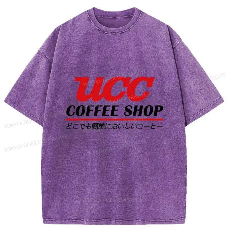 Tokyo-Tiger UCC Ueshima Coffee Washed T-Shirt