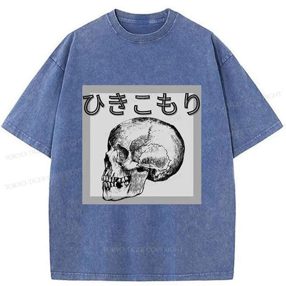 Tokyo-Tiger A Decadent Skeleton Washed T-Shirt