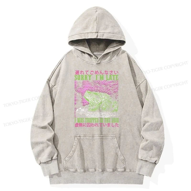 Tokyo-Tiger A Frog In Distress Japanese Washed Hoodie