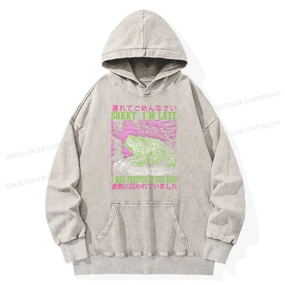 Tokyo-Tiger A Frog In Distress Japanese Washed Hoodie