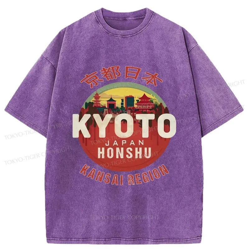 Tokyo-Tiger Travel Tokyo Japan Washed T-Shirt