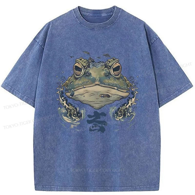 Tokyo-Tiger Scary Frog Japan Washed T-Shirt