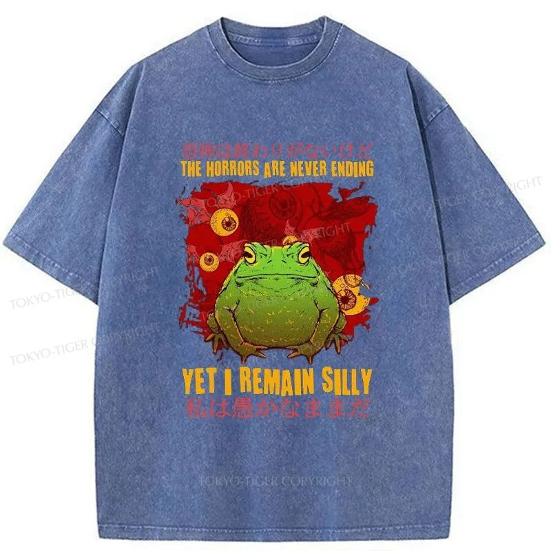 Tokyo-Tiger Yet I Remain Silly Frog Washed T-Shirt